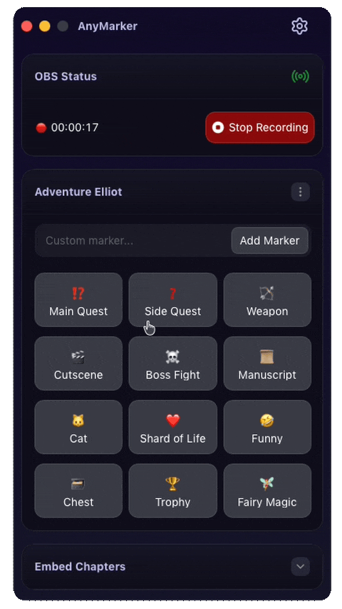 AnyMarker interface