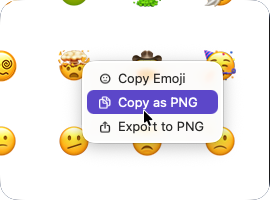 Copy or export emoji